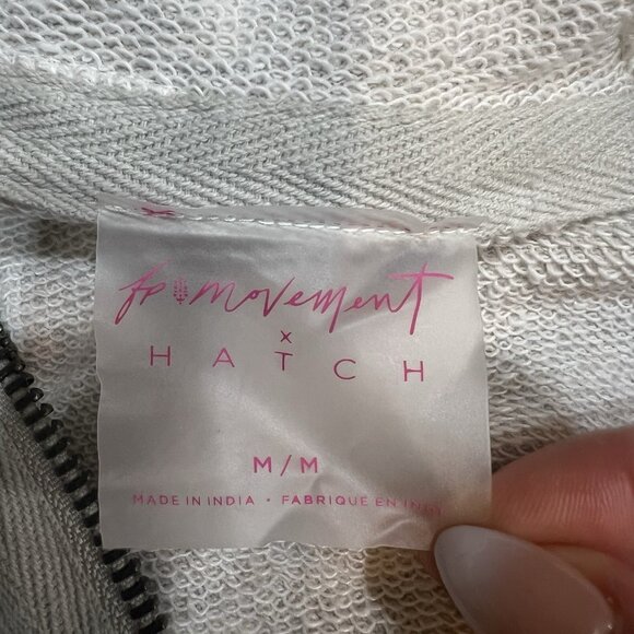 NWT Free People Movement x HATCH Maternity Warm Up Jumpsuit Medium Romper Grey - Picture 13 of 16